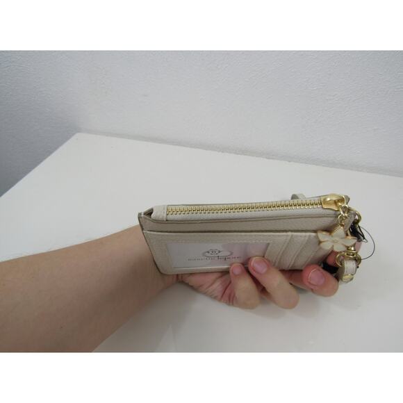 NWT Nanette Lepore Tutti Card Case Wristlet in Eggshell Cream White Wallet - Picture 5 of 6